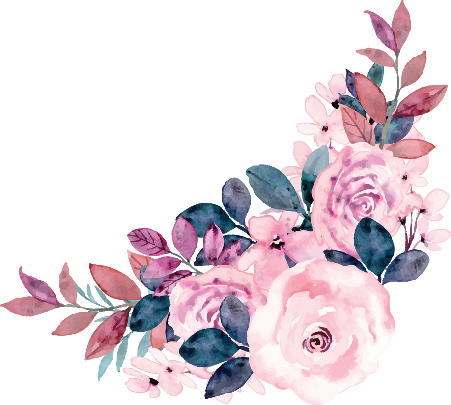 wedding floral watercolor element flower